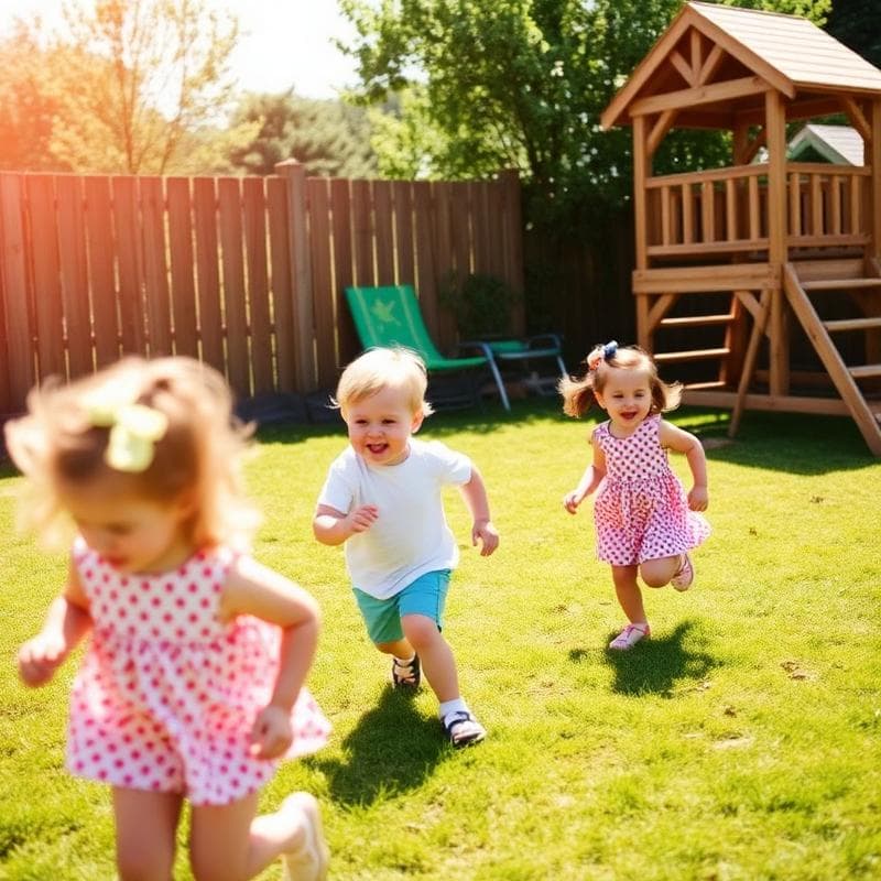 Kids playing outdoors
